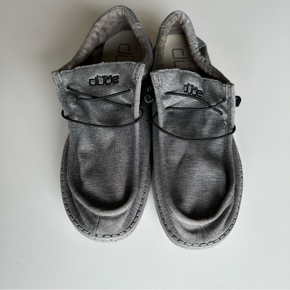 Hey Dude Gray Loafers Slip-Ons Comfortable Casual